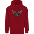Ancient Egypt Winged Cats Eye of Horus Childrens Kids Hoodie Red