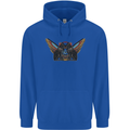 Ancient Egypt Winged Cats Eye of Horus Childrens Kids Hoodie Royal Blue