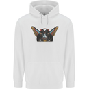 Ancient Egypt Winged Cats Eye of Horus Childrens Kids Hoodie White