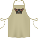 Ancient Egypt Winged Cats Eye of Horus Cotton Apron 100% Organic Khaki
