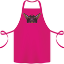 Ancient Egypt Winged Cats Eye of Horus Cotton Apron 100% Organic Pink
