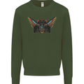Ancient Egypt Winged Cats Eye of Horus Kids Sweatshirt Jumper Forest Green