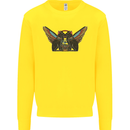 Ancient Egypt Winged Cats Eye of Horus Kids Sweatshirt Jumper Yellow