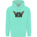 Ancient Egypt Winged Cats Eye of Horus Mens 80% Cotton Hoodie Peppermint