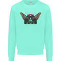 Ancient Egypt Winged Cats Eye of Horus Mens Sweatshirt Jumper Peppermint