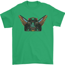 Ancient Egypt Winged Cats Eye of Horus Mens T-Shirt Cotton Gildan Irish Green