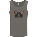 Ancient Egypt Winged Cats Eye of Horus Mens Vest Tank Top Charcoal