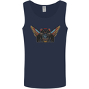 Ancient Egypt Winged Cats Eye of Horus Mens Vest Tank Top Navy Blue