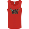 Ancient Egypt Winged Cats Eye of Horus Mens Vest Tank Top Red
