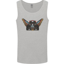 Ancient Egypt Winged Cats Eye of Horus Mens Vest Tank Top Sports Grey