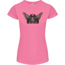 Ancient Egypt Winged Cats Eye of Horus Womens Petite Cut T-Shirt Azalea