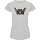 Ancient Egypt Winged Cats Eye of Horus Womens Petite Cut T-Shirt Sports Grey