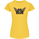 Ancient Egypt Winged Cats Eye of Horus Womens Petite Cut T-Shirt Yellow