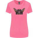 Ancient Egypt Winged Cats Eye of Horus Womens Wider Cut T-Shirt Azalea