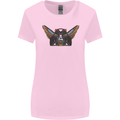 Ancient Egypt Winged Cats Eye of Horus Womens Wider Cut T-Shirt Light Pink