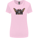 Ancient Egypt Winged Cats Eye of Horus Womens Wider Cut T-Shirt Light Pink