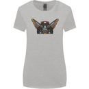 Ancient Egypt Winged Cats Eye of Horus Womens Wider Cut T-Shirt Sports Grey