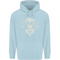 Ancient Mayan Aztec Tiger Art Tattoo Tribal Childrens Kids Hoodie Light Blue