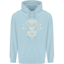 Ancient Mayan Aztec Tiger Art Tattoo Tribal Childrens Kids Hoodie Light Blue