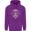 Ancient Mayan Aztec Tiger Art Tattoo Tribal Childrens Kids Hoodie Purple
