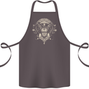 Ancient Mayan Aztec Tiger Art Tattoo Tribal Cotton Apron 100% Organic Dark Grey