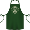 Ancient Mayan Aztec Tiger Art Tattoo Tribal Cotton Apron 100% Organic Forest Green