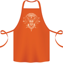 Ancient Mayan Aztec Tiger Art Tattoo Tribal Cotton Apron 100% Organic Orange