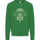 Ancient Mayan Aztec Tiger Art Tattoo Tribal Kids Sweatshirt Jumper Irish Green