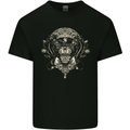 Ancient Mayan Aztec Tiger Art Tattoo Tribal Kids T-Shirt Childrens Black