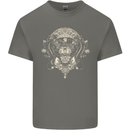 Ancient Mayan Aztec Tiger Art Tattoo Tribal Kids T-Shirt Childrens Charcoal