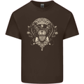 Ancient Mayan Aztec Tiger Art Tattoo Tribal Kids T-Shirt Childrens Chocolate