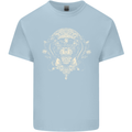 Ancient Mayan Aztec Tiger Art Tattoo Tribal Kids T-Shirt Childrens Light Blue