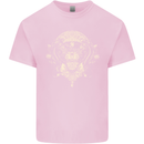 Ancient Mayan Aztec Tiger Art Tattoo Tribal Kids T-Shirt Childrens Light Pink