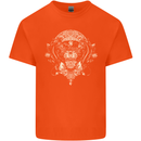 Ancient Mayan Aztec Tiger Art Tattoo Tribal Kids T-Shirt Childrens Orange