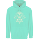 Ancient Mayan Aztec Tiger Art Tattoo Tribal Mens 80% Cotton Hoodie Peppermint