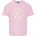 Ancient Mayan Aztec Tiger Art Tattoo Tribal Mens Cotton T-Shirt Tee Top Light Pink