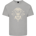Ancient Mayan Aztec Tiger Art Tattoo Tribal Mens Cotton T-Shirt Tee Top Sports Grey