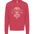 Ancient Mayan Aztec Tiger Art Tattoo Tribal Mens Sweatshirt Jumper Heliconia