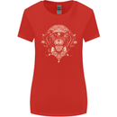 Ancient Mayan Aztec Tiger Art Tattoo Tribal Womens Wider Cut T-Shirt Red