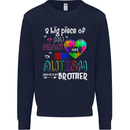 And He's My Brother Autistic Autism ASD Kids Sweatshirt Jumper Navy Blue
