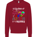 And He's My Brother Autistic Autism ASD Kids Sweatshirt Jumper Red