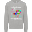 And He's My Brother Autistic Autism ASD Kids Sweatshirt Jumper Sports Grey