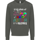 And He's My Brother Autistic Autism ASD Kids Sweatshirt Jumper Storm Grey