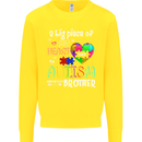 And He's My Brother Autistic Autism ASD Kids Sweatshirt Jumper Yellow