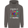 And He's My Brother Autistic Autism ASD Mens 80% Cotton Hoodie Charcoal