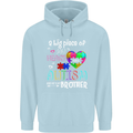 And He's My Brother Autistic Autism ASD Mens 80% Cotton Hoodie Light Blue