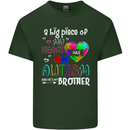 And He's My Brother Autistic Autism ASD Mens Cotton T-Shirt Tee Top Forest Green