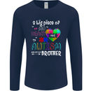 And He's My Brother Autistic Autism ASD Mens Long Sleeve T-Shirt Navy Blue