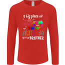And He's My Brother Autistic Autism ASD Mens Long Sleeve T-Shirt Red