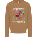 And He's My Brother Autistic Autism ASD Mens Sweatshirt Jumper Caramel Latte